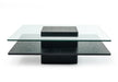 Vig Furniture - Modrest Emulsion - Modern Oak Glass Coffee Table - VGHBHK22A-BLK - GreatFurnitureDeal