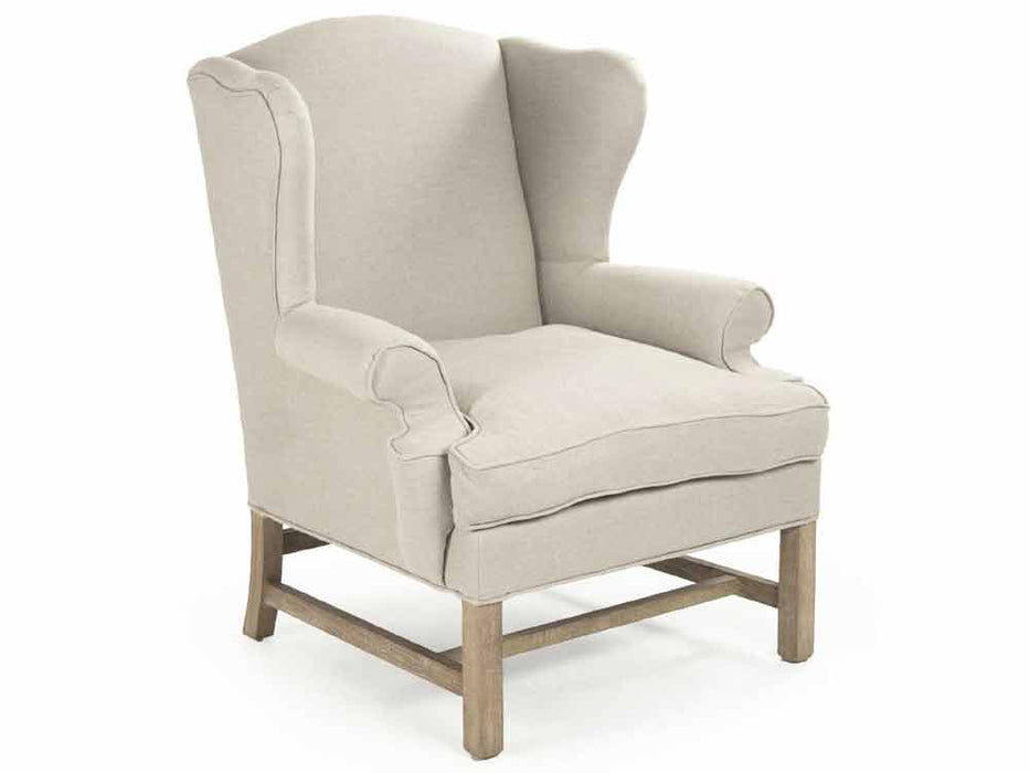Zentique - Fabien Natural Linen Accent Chair - CF090 E272 A003