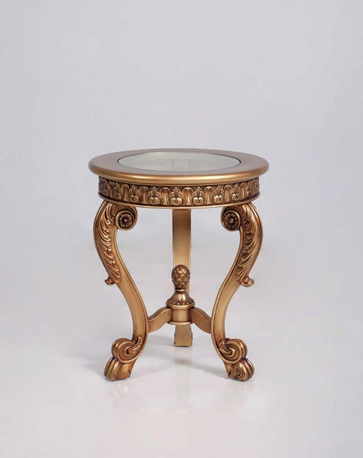 European Furniture - Cleopatra Luxury End Table in Golden Bronze - 4798-ET - GreatFurnitureDeal