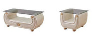 ESF Furniture - Giza 3 Piece Occasional Table Set Ivory - GIZA3SETBEIGE