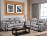 Southern Motion - Cagney Power Headrest Double Reclining Console Loveseat in Grey - 705-78P 173-09 - Living Room Set
