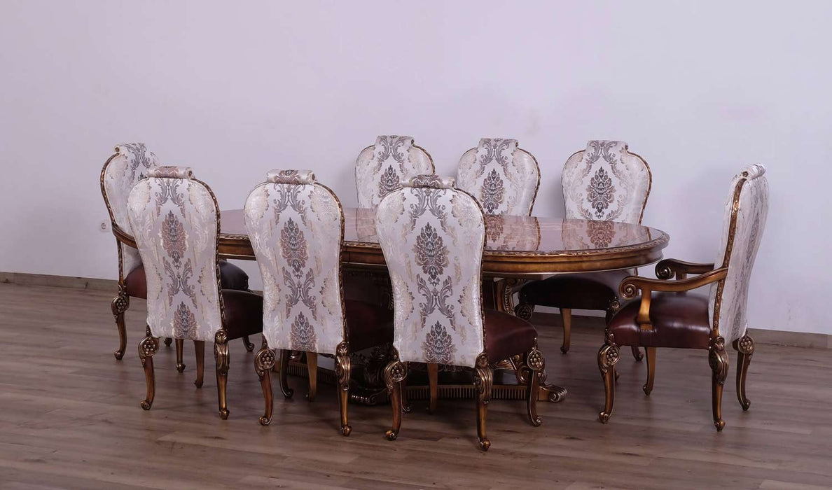 European Furniture - Bellagio 11 Piece Dining Room Set in Parisian Bronze - 40055-11SET