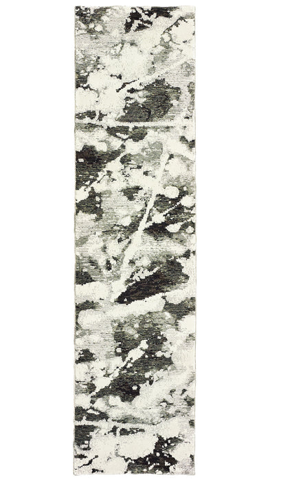 Oriental Weavers - Evolution Charcoal/ White Area Rug - 8035B