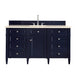 James Martin Furniture - Brittany 60" Victory Blue Single Vanity w- 3 CM Eternal Marfil Quartz Top - 650-V60S-VBL-3EMR - GreatFurnitureDeal