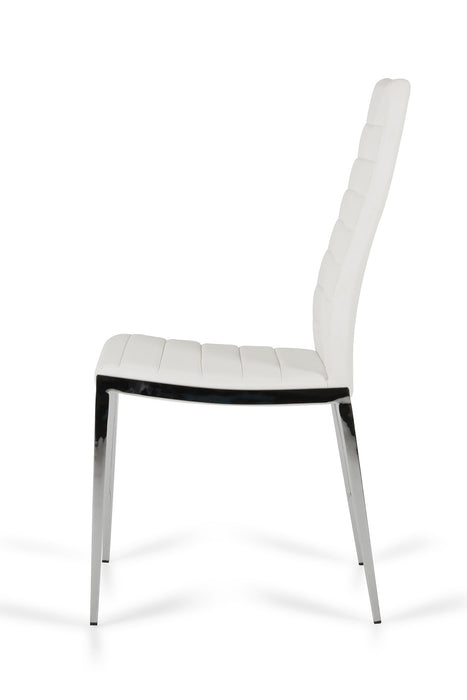 Vig Furniture - Modrest Libby Modern White Leatherette Dining Chair (Set of 2) - VGEWF3195AB-WHT - GreatFurnitureDeal