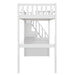 GFD Home - Twin Size Loft Bed with Staircase and Built-in Desk ,White - GreatFurnitureDeal