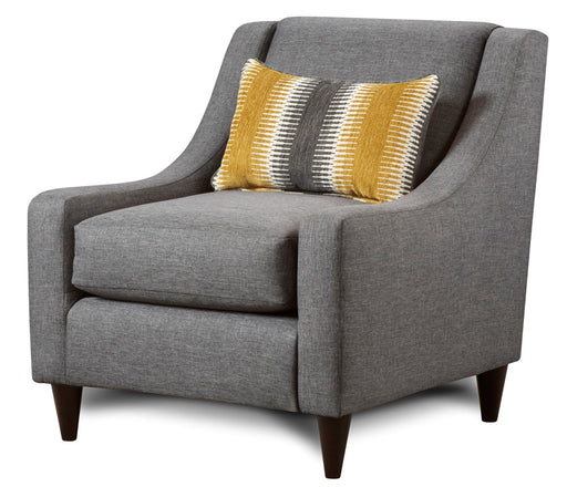 Southern Home Furnishings - Maxwell Accent Chair in Grey - 592-KP Maxwell Gray Accent Chair - GreatFurnitureDeal