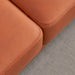 GFD Home - L-shaped Corner Sectional Technical leather Sofa-Orange, 102*102'' - GreatFurnitureDeal