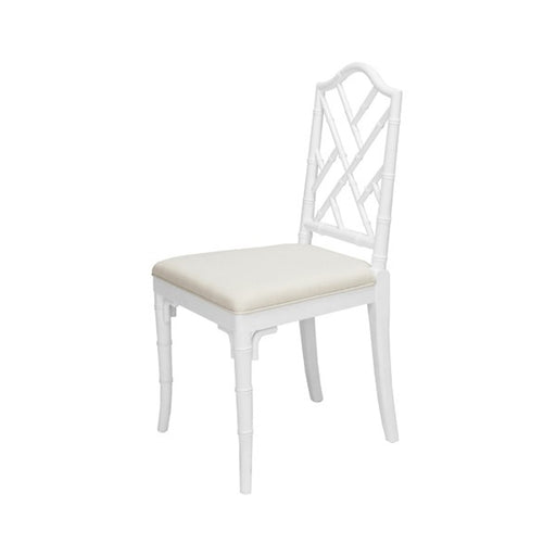 Worlds Away - Fairfield Bamboo Dining Chair In White Lacquer - FAIRFIELD WH