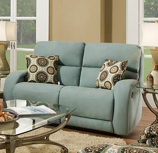 Southern Motion - Fandango Double Reclining Power Headrest Loveseat W- 2 Pillows - 884-51P - GreatFurnitureDeal