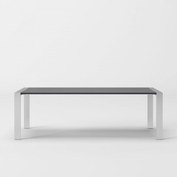 VIG Furniture - Modrest Fauna - Modern Elm Grey & Stainless Steel Chrome Dining Table - VGBBBN-2T-GREY-DT