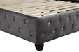GFD Home - Sophia King Bed Gray - GreatFurnitureDeal