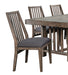 GFD Home - Rustic Design 5pc Dining Set Table and 4x Side Chairs Upholstered Seat Distressed Light Brown Finish Wooden Dining Room Furniture - GreatFurnitureDeal