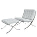 GFD Home - Mid-century Foldable lounge chair with ottoman - GreatFurnitureDeal