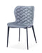 VIG Furniture - Modrest Felicia Modern Grey & Black Dining Chair (Set of 2) - VGHR3588-GRY-DC - GreatFurnitureDeal