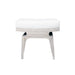 Worlds Away - Rectangular Stool With White Linen Cushion In Cerused Oak - FERGIE CO - GreatFurnitureDeal