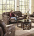 Catnapper - Ferrington 3 Piece Power Headrest Power Lay Flat Reclining Living Room Set in Dusk - 61891-3SET