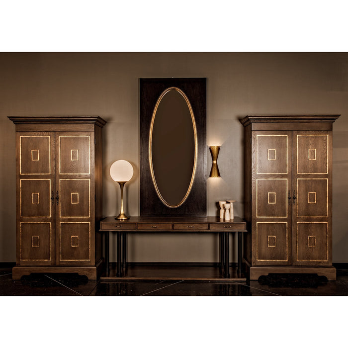 CFC Furniture - Golden Egg Mirror, Walnut - FF070