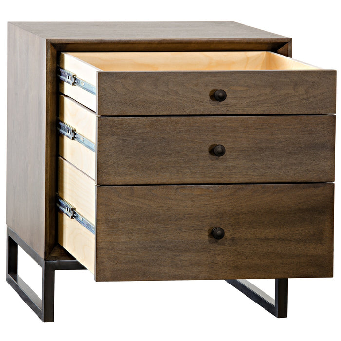 CFC Furniture - Sansa Table, 3 Drawer, Walnut - FF143