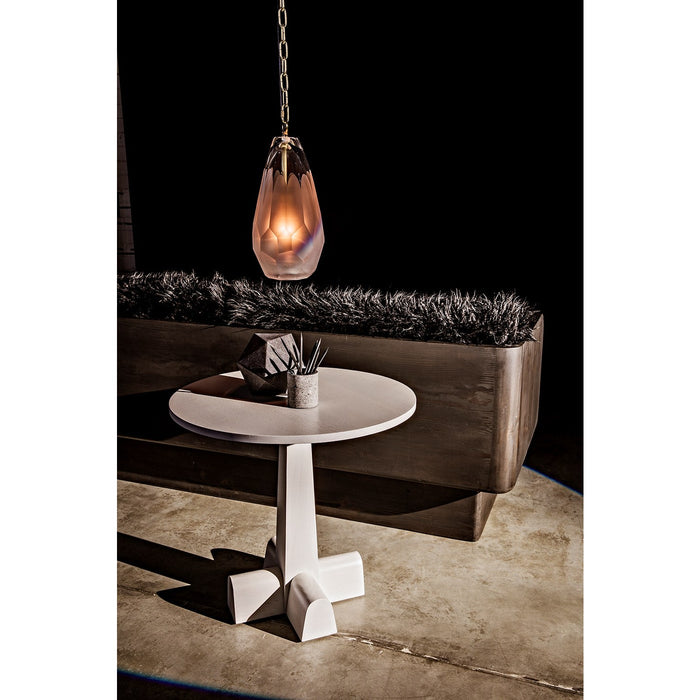 CFC Furniture - Camellia Round Side Table, Oak - FF157 - GreatFurnitureDeal