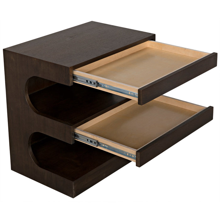 CFC Furniture - Recliff Side Table, Walnut - FF181 - GreatFurnitureDeal