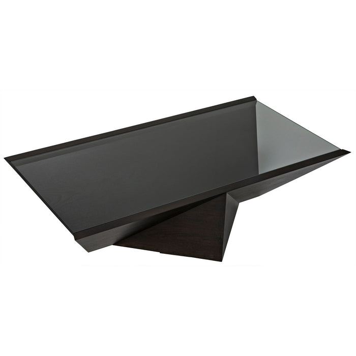 CFC Furniture - Kenora Coffee Table, Walnut - Glass Top - FF183