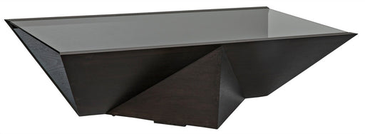 CFC Furniture - Kenora Coffee Table, Walnut - Glass Top - FF183 - GreatFurnitureDeal