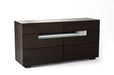 VIG Furniture - Modrest Ceres Contemporary Brown Oak and Grey Dresser w- LED Light - VGWCCG05D-WNG - GreatFurnitureDeal