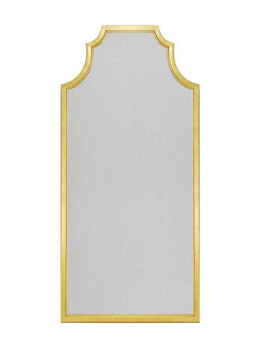 Worlds Away - Finley Pagoda Style Floor Mirror With Gold Leaf Frame - FINLEY G - GreatFurnitureDeal