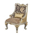 Benetti's Italia - Firenza Accent Chair in Golden Beige, Chenille - FIRENZA-AC-ANTIQUE SILVER - GreatFurnitureDeal