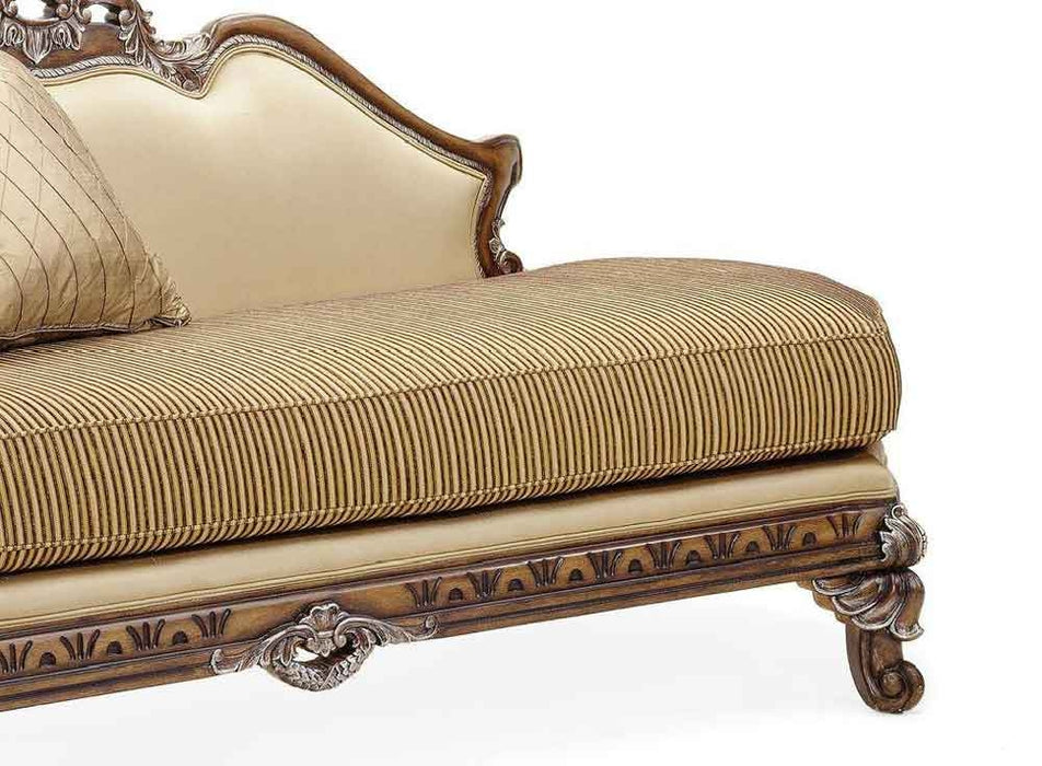 Benetti's Italia - Firenza Chaise Lounge in Golden Beige, Chenille - FIRENZA-LOUNGE-GOLDEN BEIGE - GreatFurnitureDeal