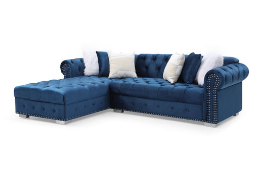 Myco Furniture - Fillmore Sectional, Blue - FL1116-BU - GreatFurnitureDeal