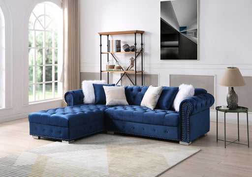 Myco Furniture - Fillmore Sectional, Blue - FL1116-BU - GreatFurnitureDeal