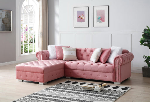 Myco Furniture - Fillmore Sectional, Pink - FL1118-PK - GreatFurnitureDeal