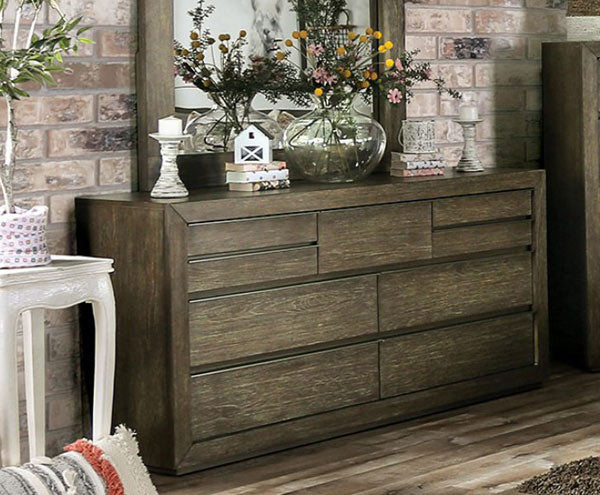 Furniture of America - Pickstown Dresser in Light Walnut - FOA7490D - GreatFurnitureDeal