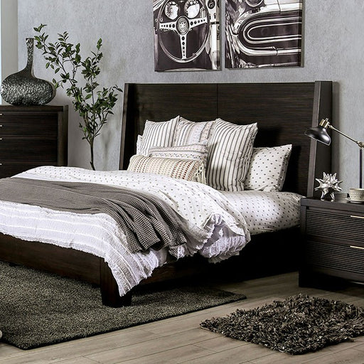 Furniture of America - Laurentian California King Bed In Dark Walnut - FOA7514-CK - GreatFurnitureDeal