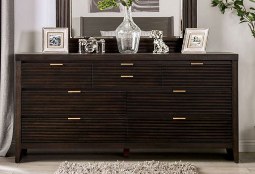 Furniture of America - Laurentian Dresser In Dark Walnut - FOA7514D - GreatFurnitureDeal