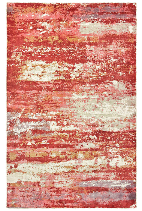 Oriental Weavers - Formations Pink/ Red Area Rug - 70004 - GreatFurnitureDeal