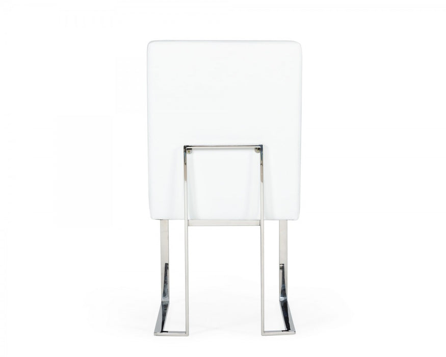 VIG Furniture - Modrest Fowler - Modern White Leatherette Dining Chair Set of 2 - VGVCB8866-WHT - GreatFurnitureDeal