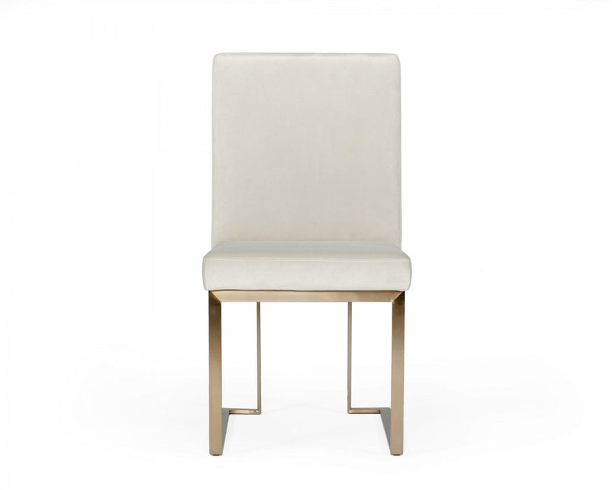 VIG Furniture - Modrest Fowler - Modern Grey Velvet Dining Chair Set of 2 - VGVCB8866-GRY