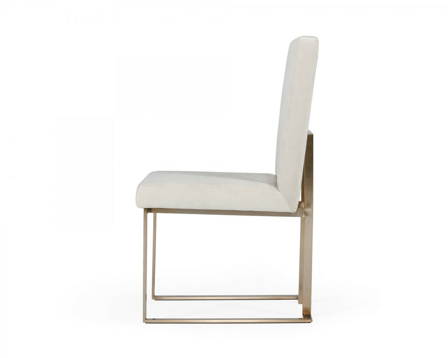 VIG Furniture - Modrest Fowler - Modern Grey Velvet Dining Chair Set of 2 - VGVCB8866-GRY