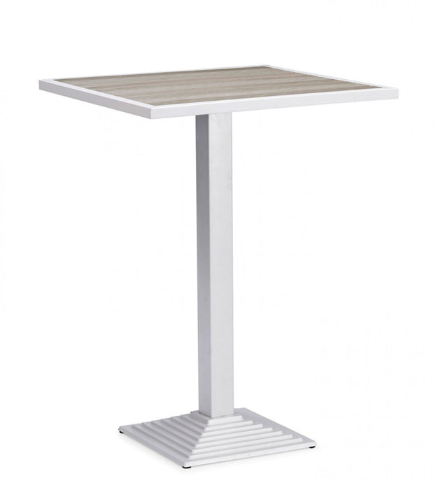 VIG Furniture - Renava Gulf Outdoor White & Grey Bar Table Set - VGGEFP0306 - GreatFurnitureDeal