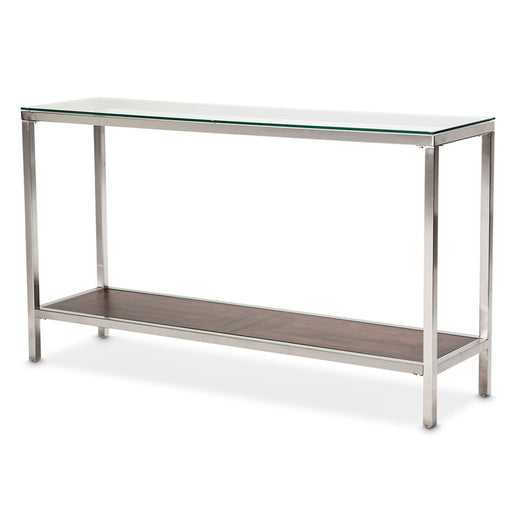 AICO Furniture - Diversey Console Table W-Glass Top - FS-DVRSY223 - GreatFurnitureDeal