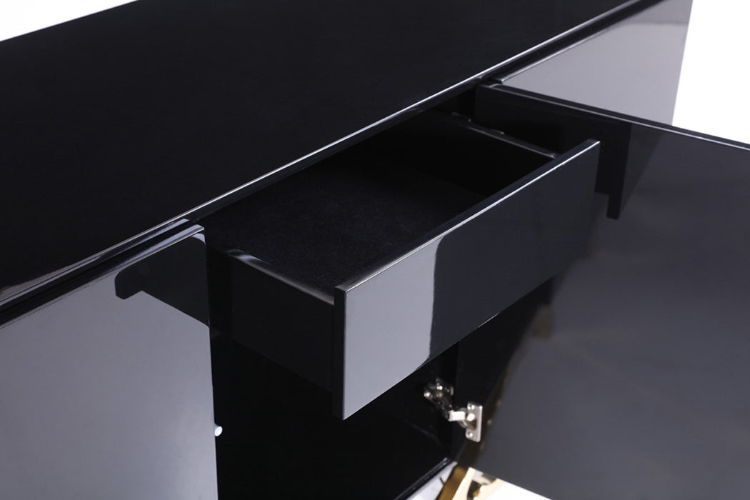 VIG Furniture - Modrest Legend Modern Black & Gold Buffet - VGVCG8111-BLK