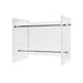 Worlds Away - Gaines Lucite Magazine Rack With Nickel Frame - GAINES