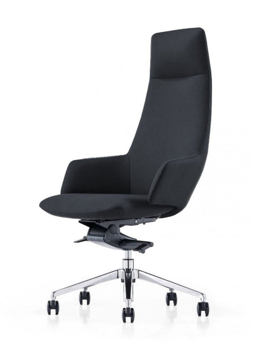 VIG Furniture - Modrest Gates Modern Black High Back Executive Office Chair - VGFUA1719-BLK-OC - GreatFurnitureDeal
