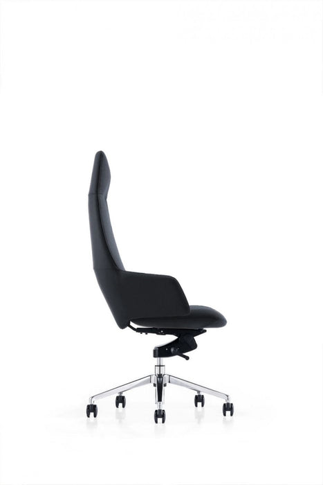 VIG Furniture - Modrest Gates Modern Black High Back Executive Office Chair - VGFUA1719-BLK-OC