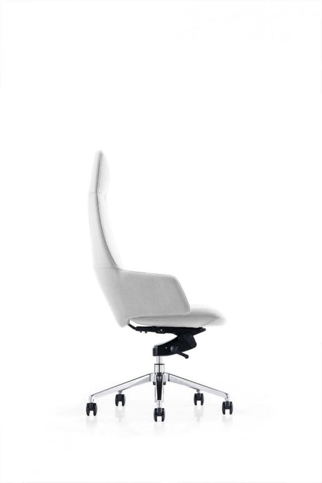 VIG Furniture - Modrest Gates Modern White High Back Executive Office Chair - VGFUA1719-WHT-OC - GreatFurnitureDeal