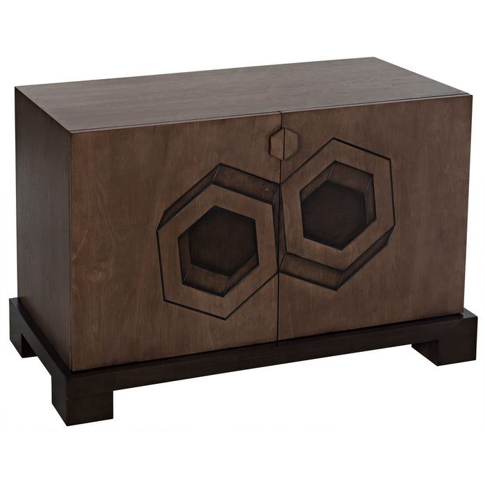 CFC Furniture - Bryony Cabinet, Walnut Base-Birch Plywood Veneer - GB010 - GreatFurnitureDeal