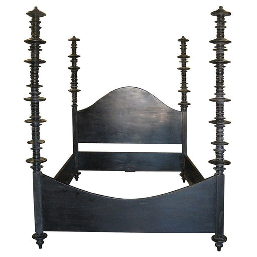 NOIR Furniture - Venice Bed, CA King, H.Black - GBED109CKHB - GreatFurnitureDeal